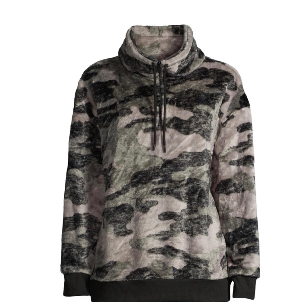 Women’s Half Zip Lounge Pullover Pajama Sweatshirt